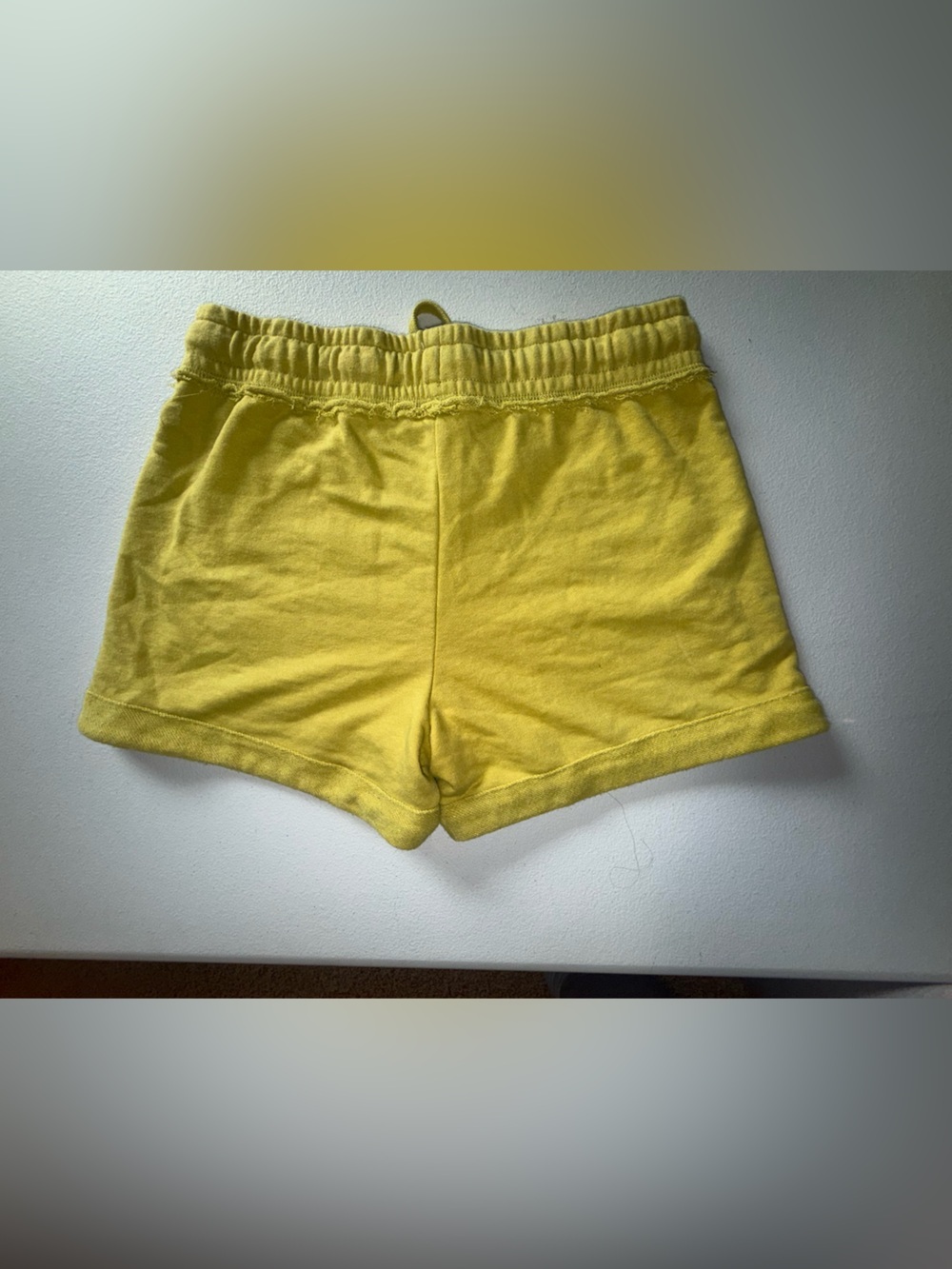 C&C California Cotton Gauze olive Lime Green Drawstring Shorts S resort comfy - Picture 4 of 11